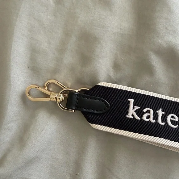 Kate Spade Black and White Logo Belt - Picture 2 of 3